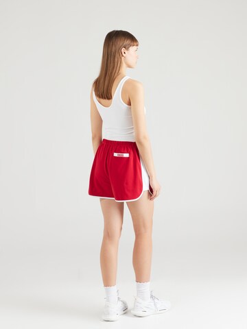 GUESS Regular Trousers 'ZOEY' in Red