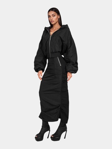Made By Society Skirt 'ETHER Skirt - F27545' in Black: front