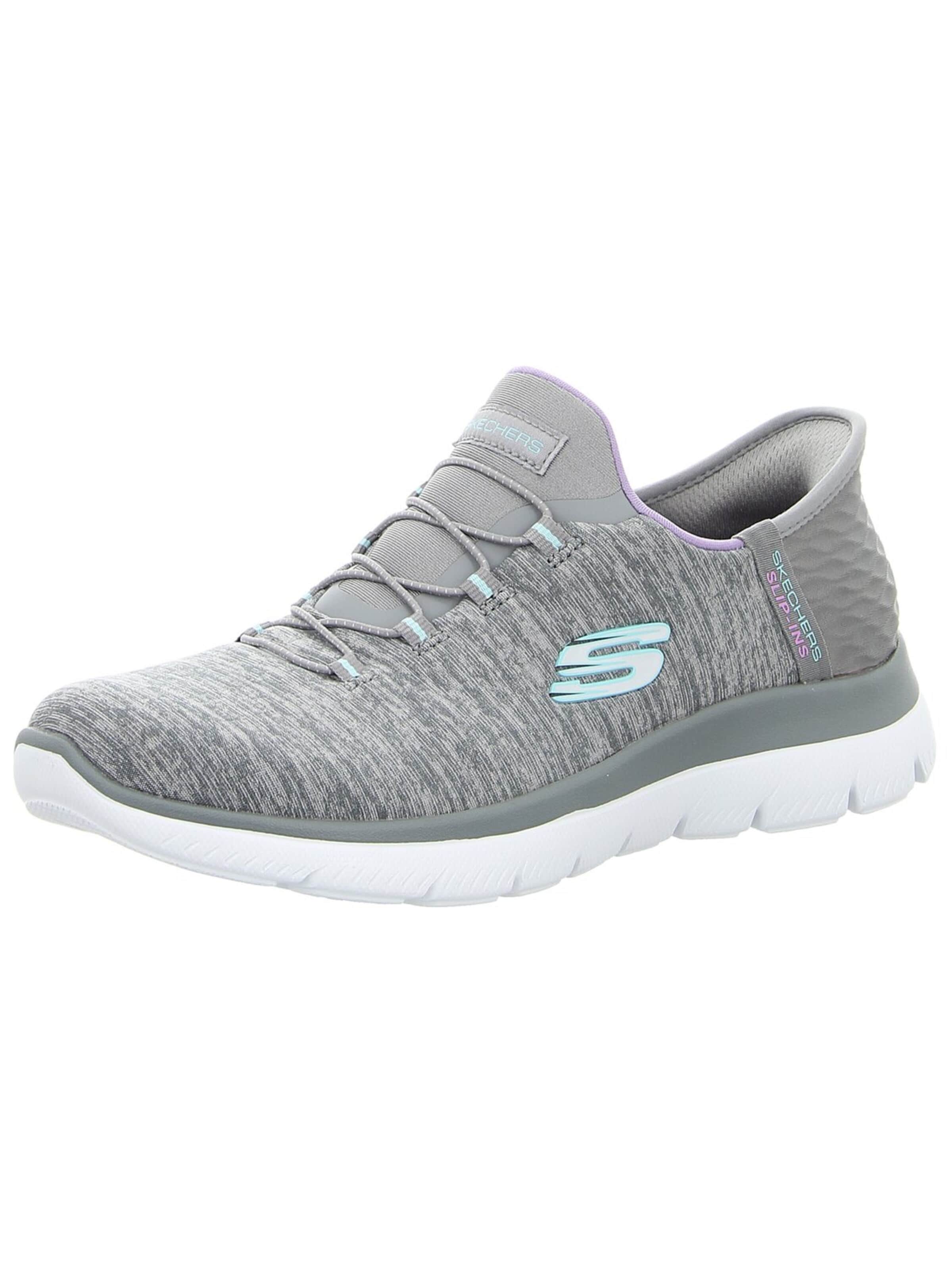 SKECHERS Hausschuh 'Damen Slipper 149937 GYMT Textil in grau'‌‌‌‌‌‌ in Grau: Vorderseite