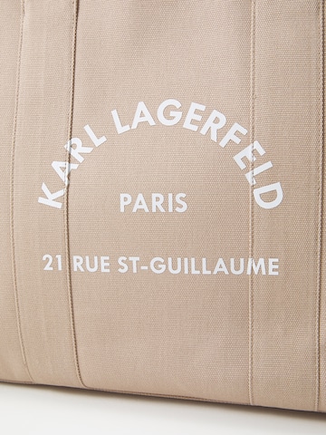 Karl Lagerfeld Nákupní taška 'Rue St-Guillaume' – hnědá