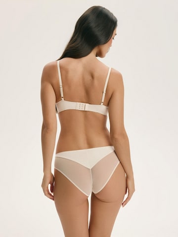 Panty 'Slip Cleary, glatte Microfaser, transparent, mit Baumwollzwickel' di ESOTIQ in beige