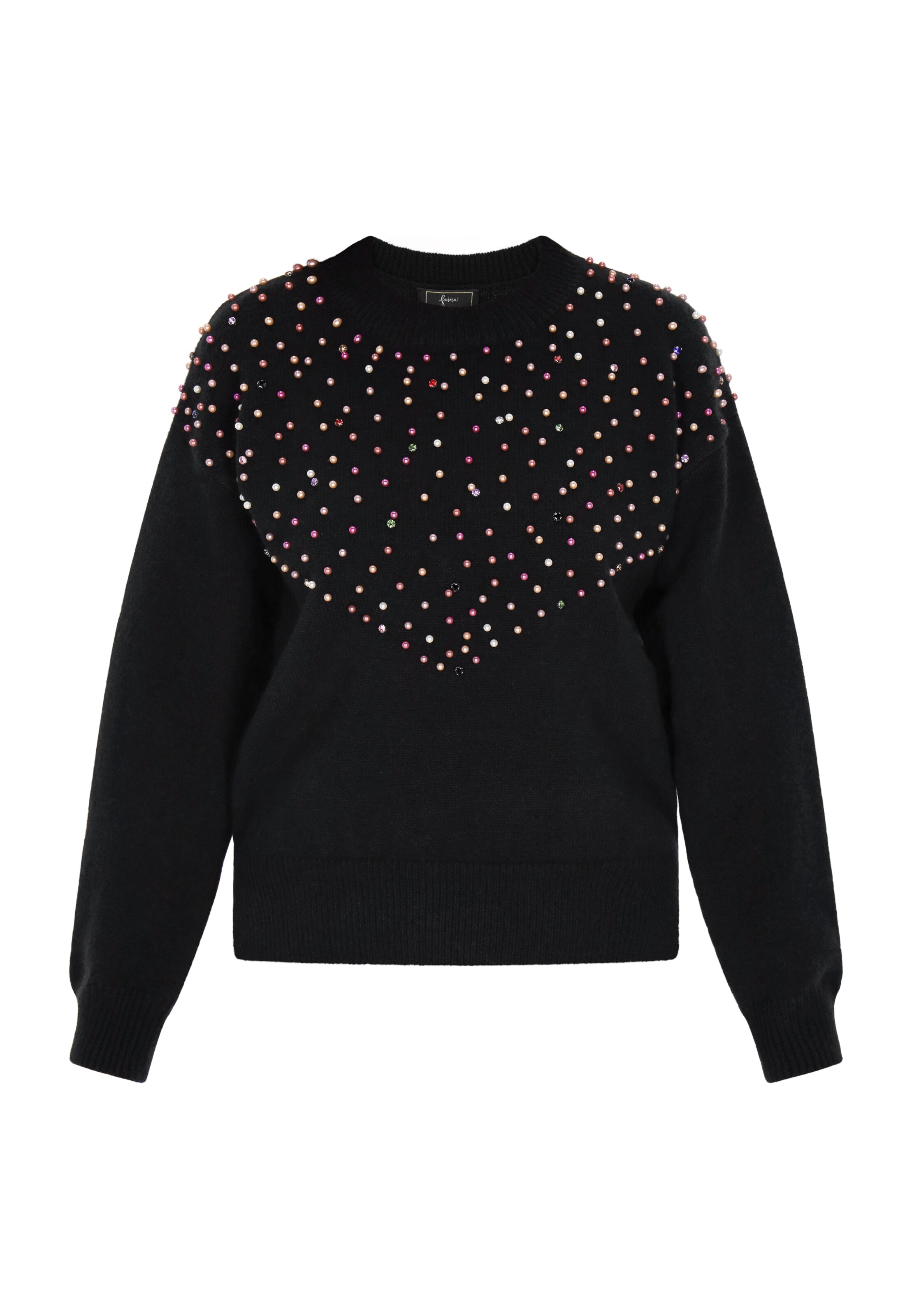 faina Trui in Zwart: voorkant