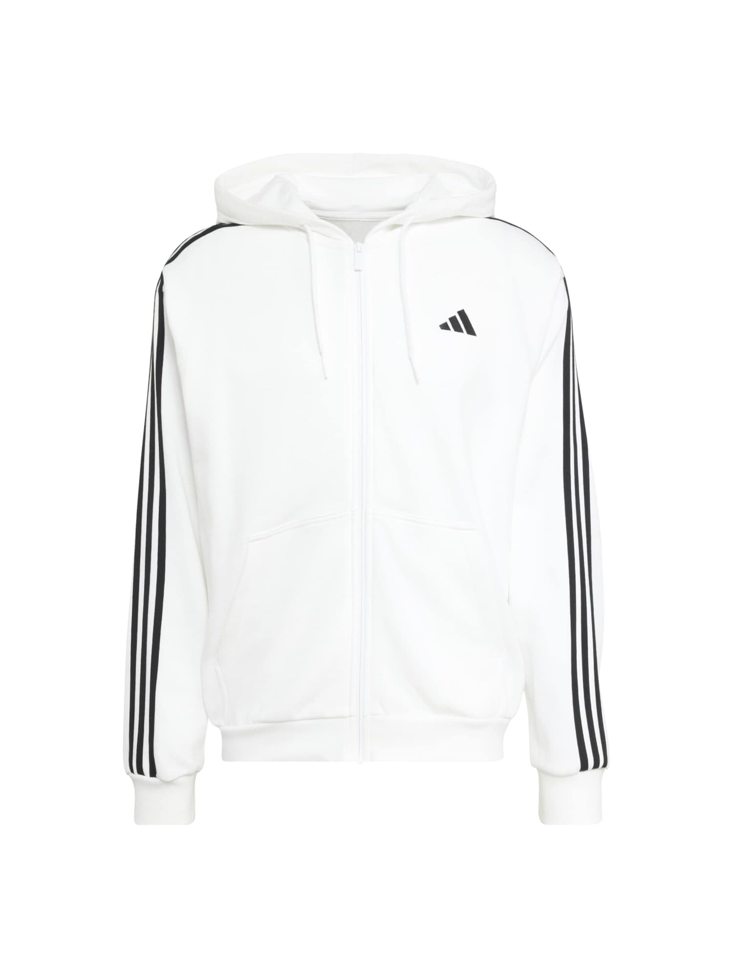Giacca di felpa sportiva di ADIDAS SPORTSWEAR in bianco: frontale