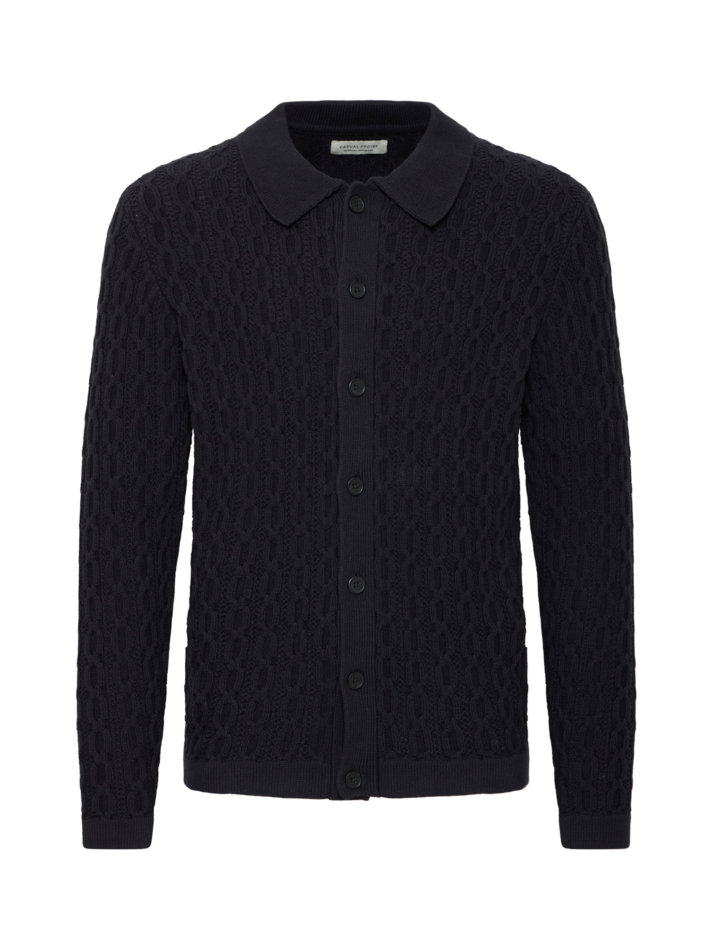 Casual Friday Casaco de malha 'CFTOKE' em preto, Vista do artigo