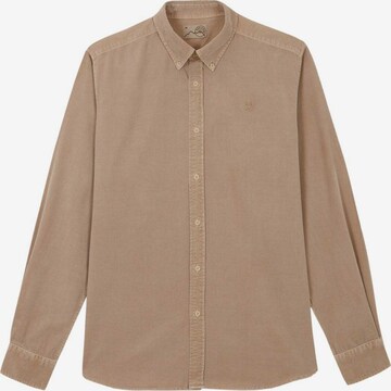 Coupe regular Chemise Scalpers en beige : devant