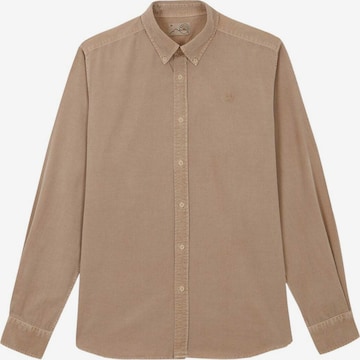 Scalpers Regular fit Overhemd in Beige: voorkant