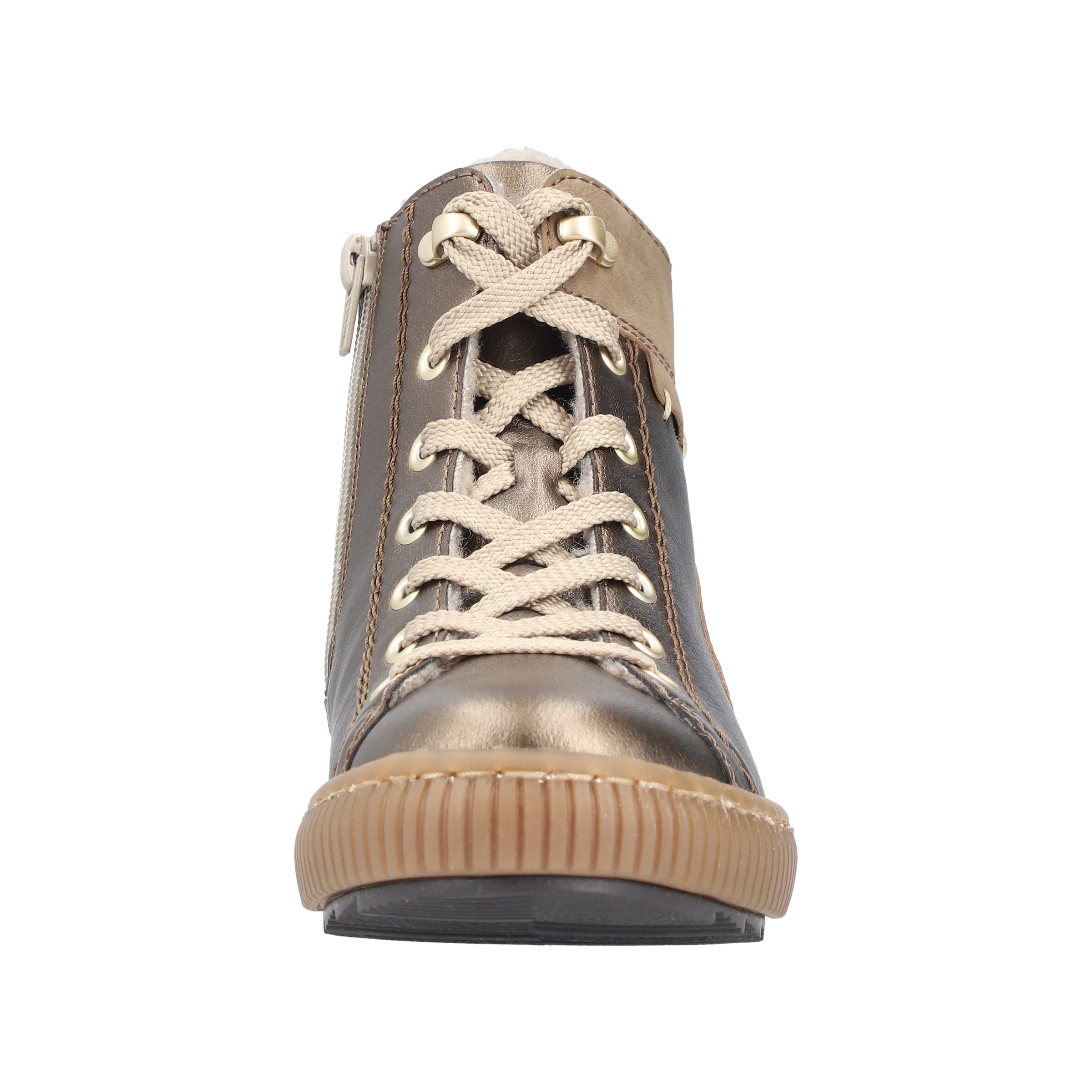 Rieker Schnürstiefel in Bronze