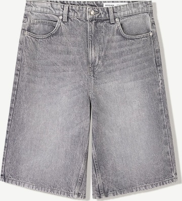 Bershka Baggy Farkut värissä harmaa: etupuoli