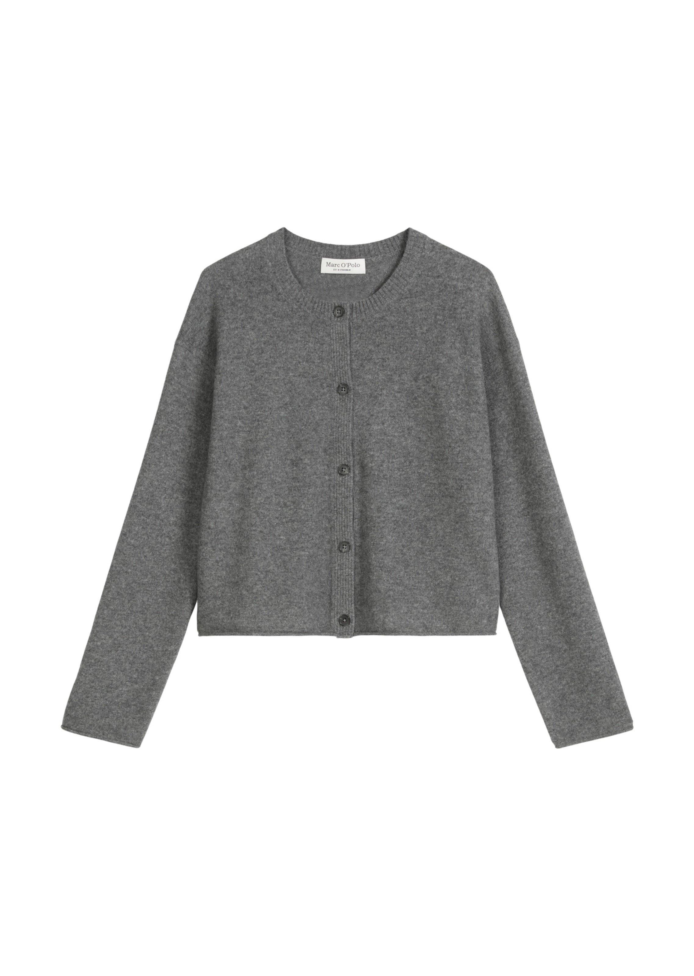 Marc O'Polo Strickjacke in Grau: Vorderseite
