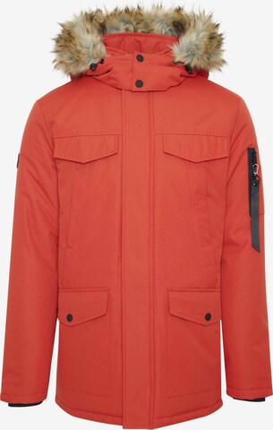 Threadbare Winterjacke 'Estate' in Orange: predná strana