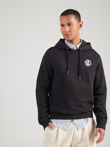 Sweat-shirt Karl Lagerfeld en noir : devant