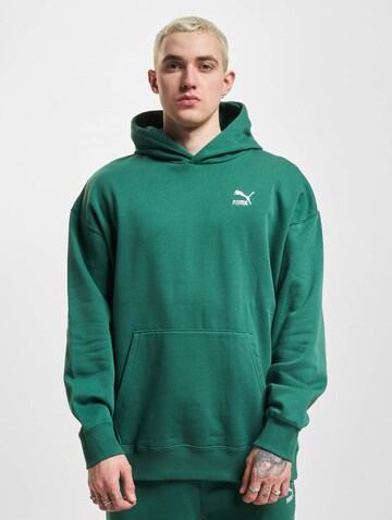 PUMA Sweatshirt 'Classics' in Green: front