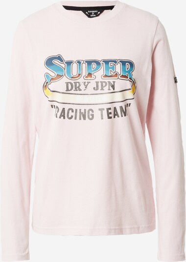 Superdry T-shirt 'Boho' en bleu marine / bleu ciel / marron / rosé, Vue avec produit