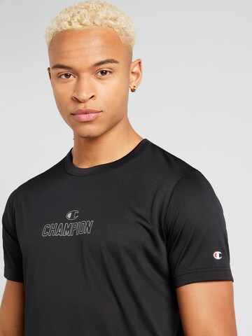 Champion Authentic Athletic Apparel Λειτουργικό μπλουζάκι σε μαύρο