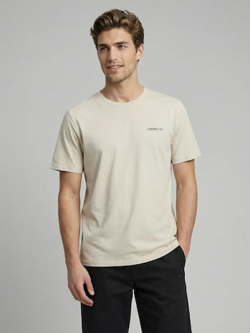 Tricou de la JJ Rebel pe bej: față