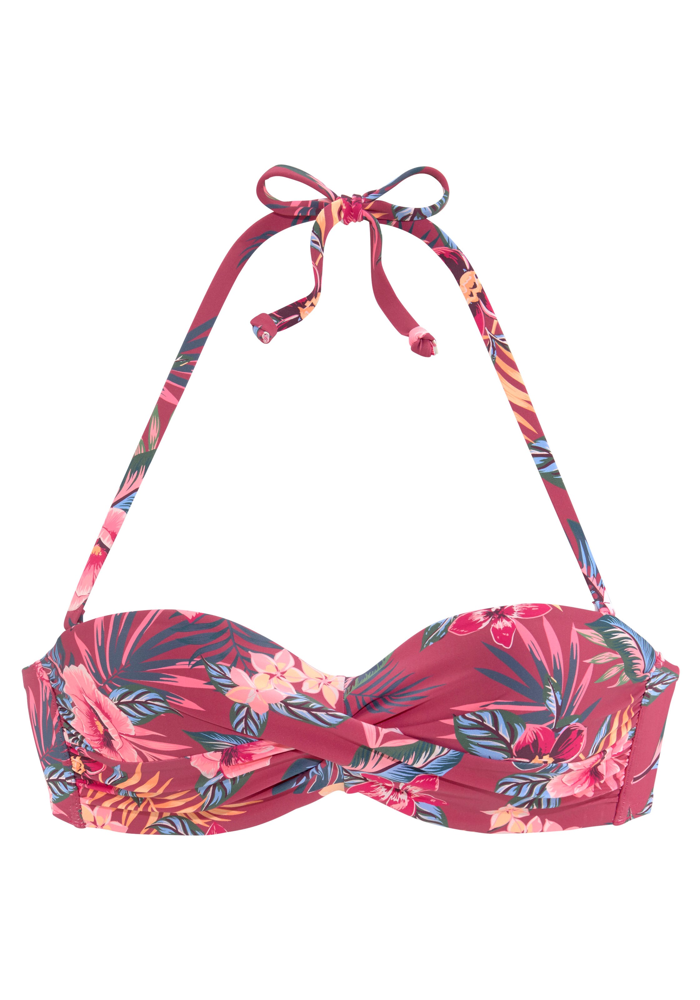 Fascia Top per bikini di s.Oliver in rosa: frontale