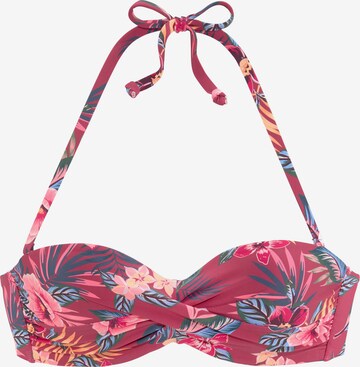 s.Oliver Bandeau Bikini-Top in Pink: predná strana