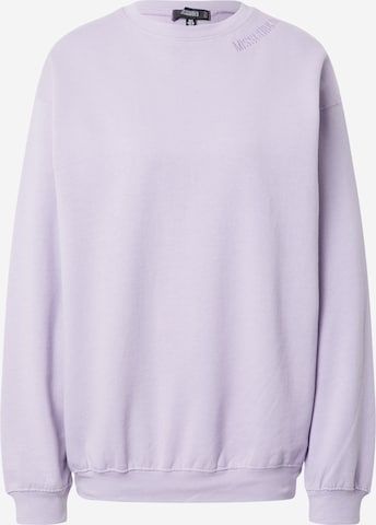 Missguided Sweatshirt in Purple: front