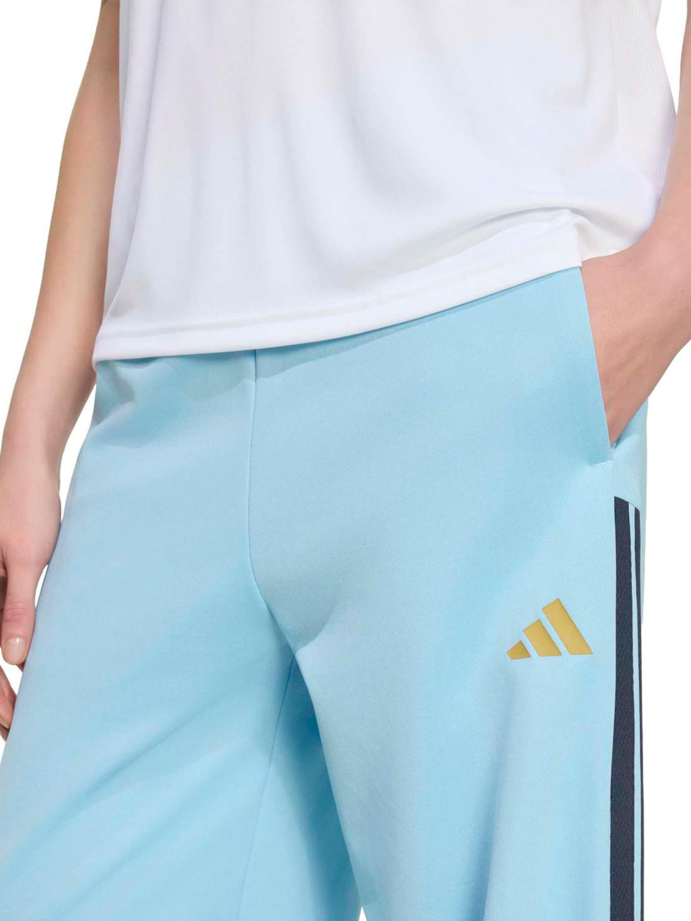 ADIDAS SPORTSWEAR Wide leg Sportbroek 'HER' in Blauw