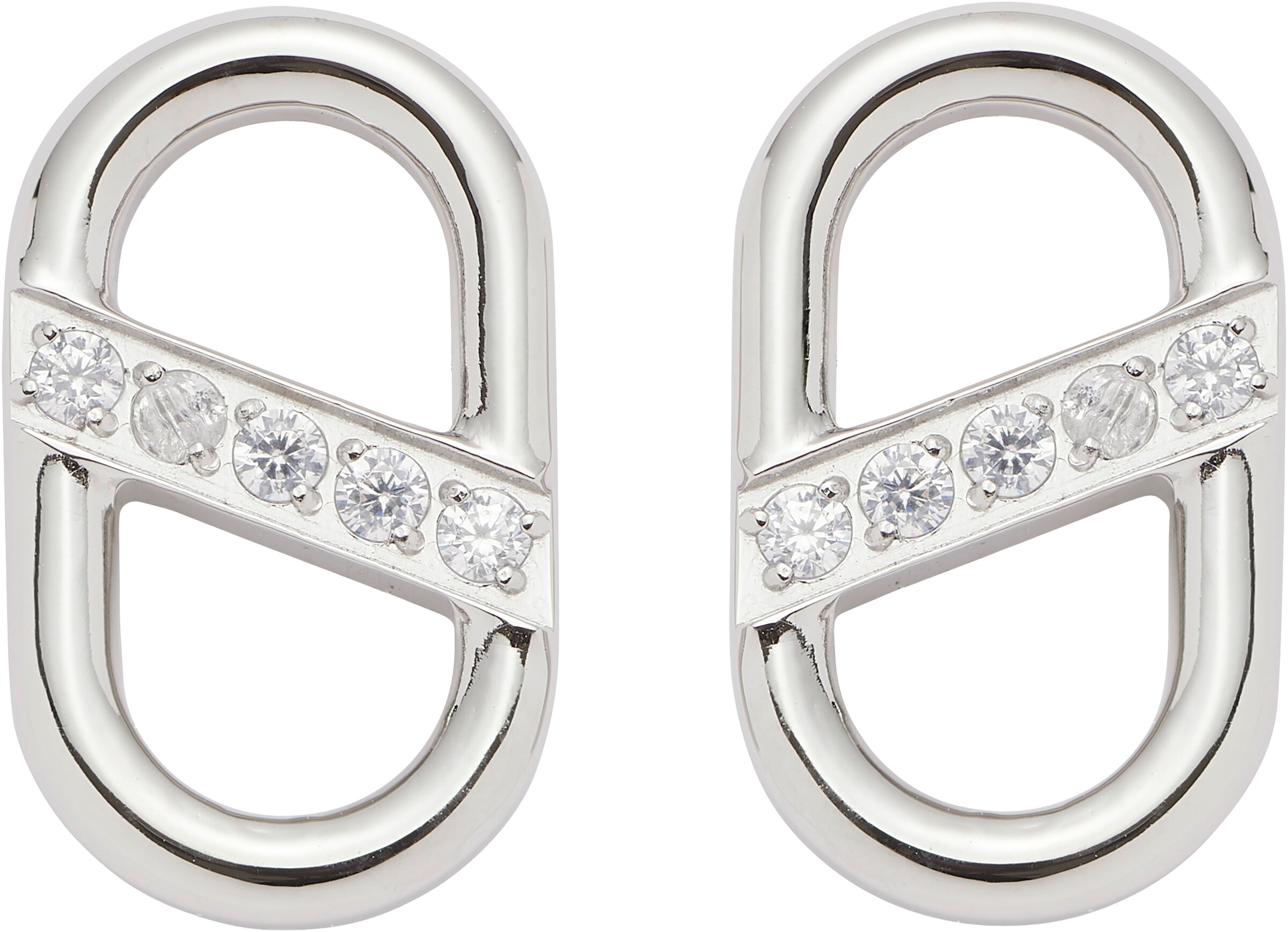 LEONARDO Earrings in Silver: front