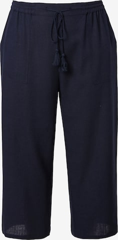 Ulla Popken Trousers in Blue: front