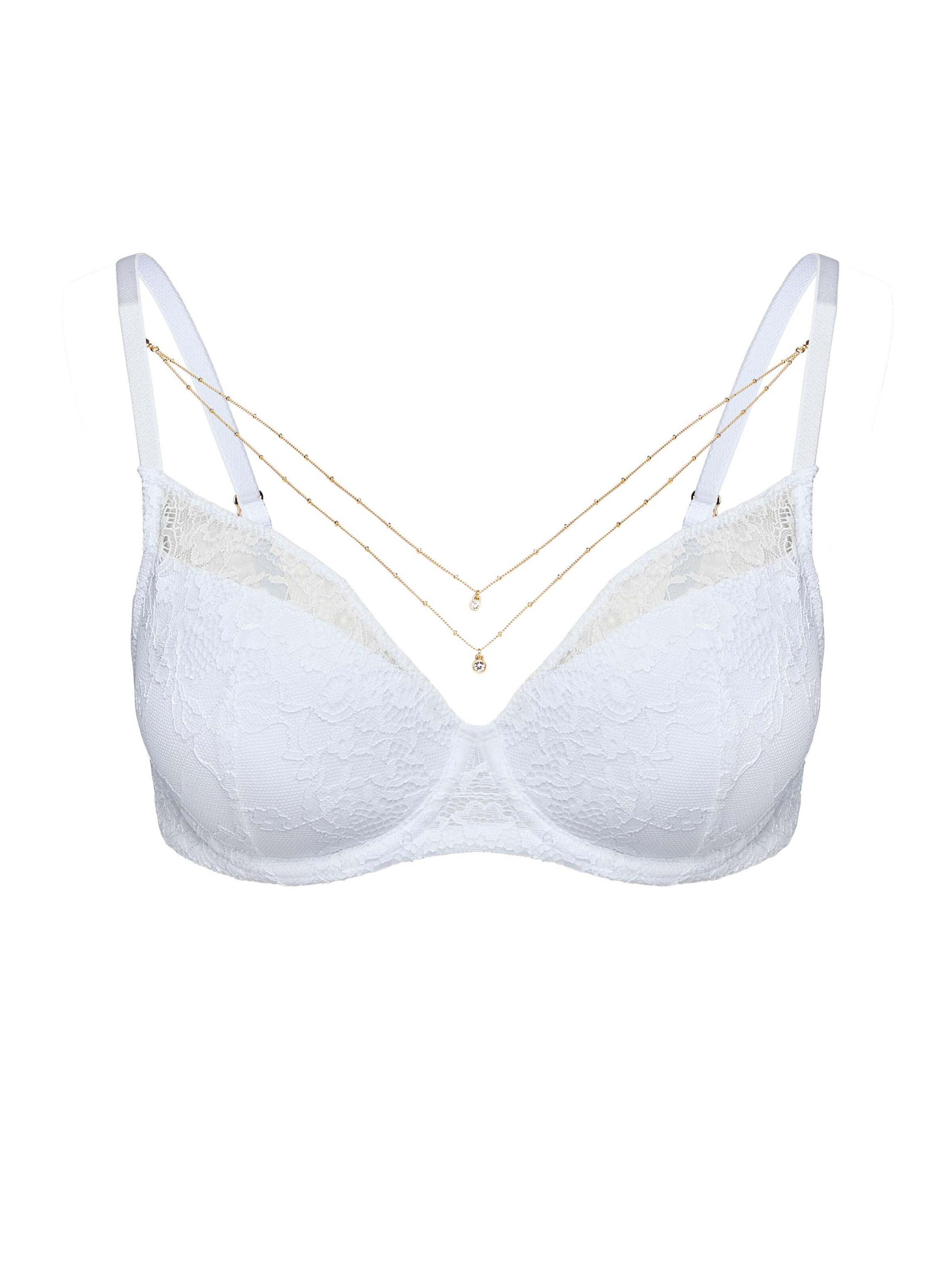 ESOTIQ Push-up Bra in White: front
