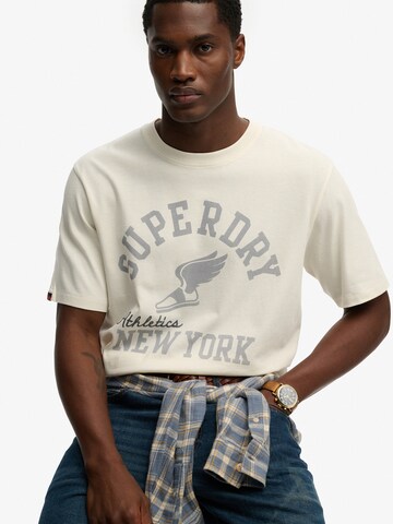 Superdry & Co Μπλουζάκι 'ATH ESS' σε λευκό