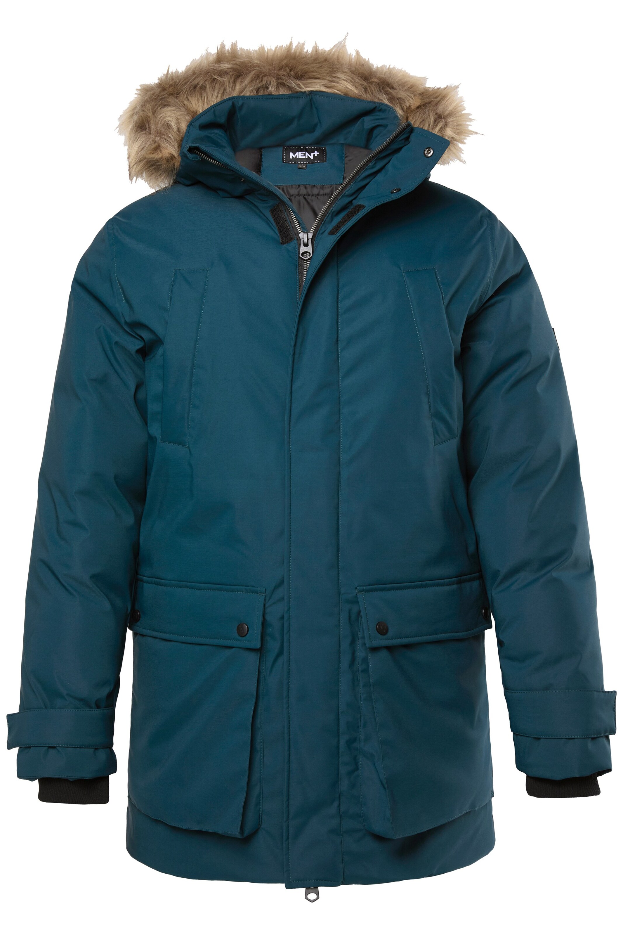 Men Plus Winter parka in Green: front