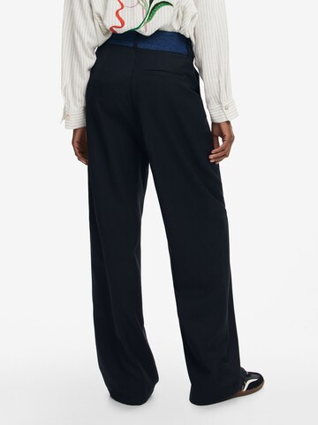 Wide Leg Pantalon Desigual en bleu