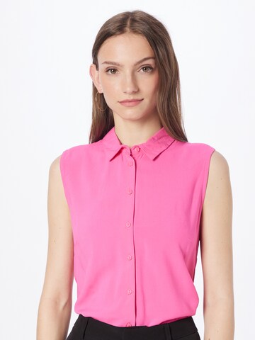 ICHI Blouse 'Main To' in Roze: voorkant