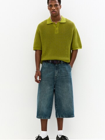 T-Shirt Pull&Bear en vert : devant