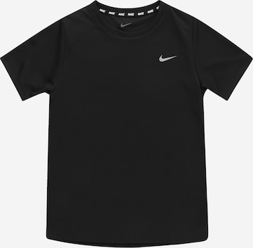 NIKE Toiminnallinen paita 'MILER' värissä musta: edessä