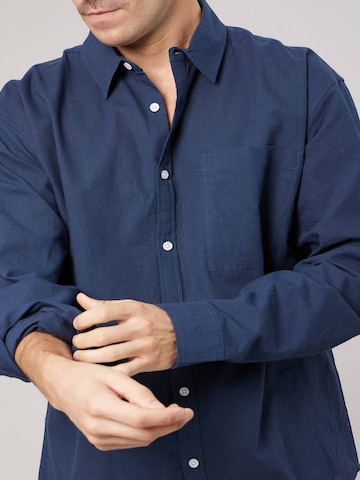 Fit confort Chemise business 'Solemio' Deeluxe en bleu