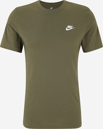 Nike Sportswear Regular Fit Paita 'CLUB' värissä vihreä: etupuoli