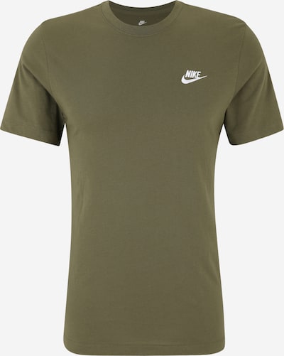 Nike Sportswear Paita 'CLUB' värissä oliivi / valkoinen, Tuotenäkymä