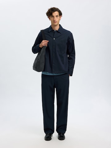 SELECTED Comfort fit Between-Season Jacket 'SLHTATE' in Blue