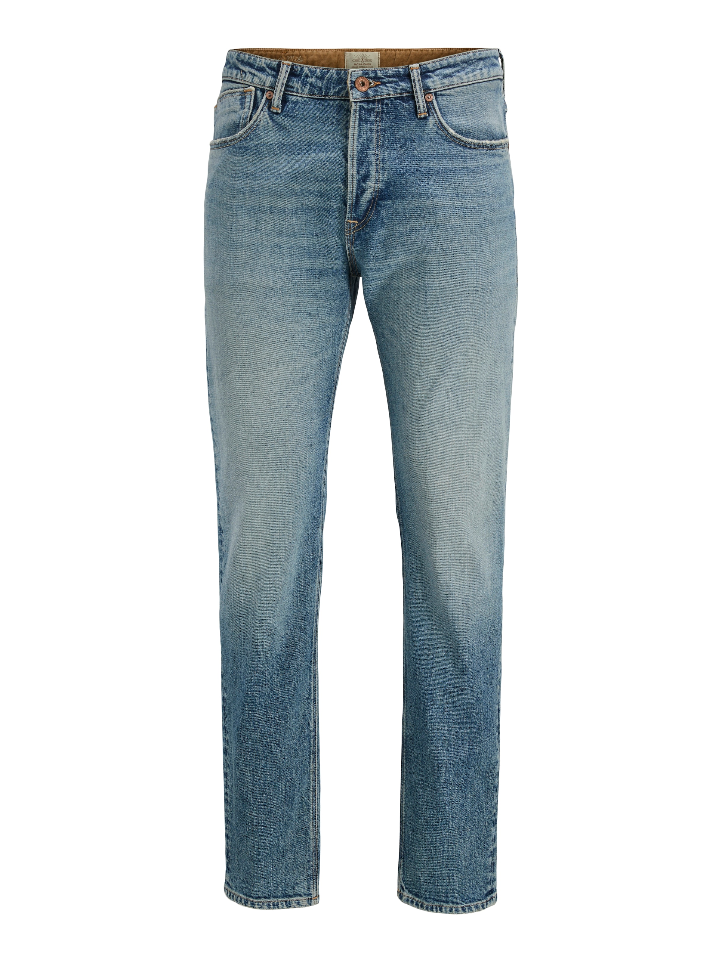 Tapered Jeans 'JJIMIKE JJWELLS' de la JACK & JONES pe albastru: față