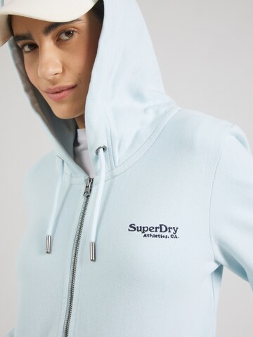 Superdry Sweatvest 'Essential' in Blauw