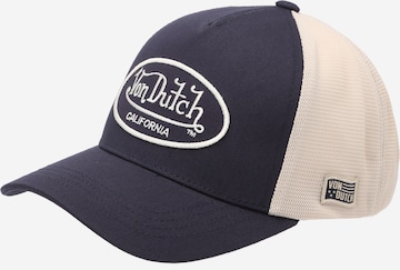 Cappello da baseball di Von Dutch Originals in blu: frontale