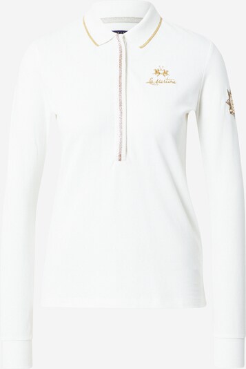 La Martina Camiseta en oro / blanco, Vista del producto