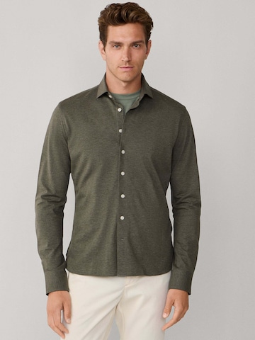 Coupe regular Chemise Hackett London en vert : devant