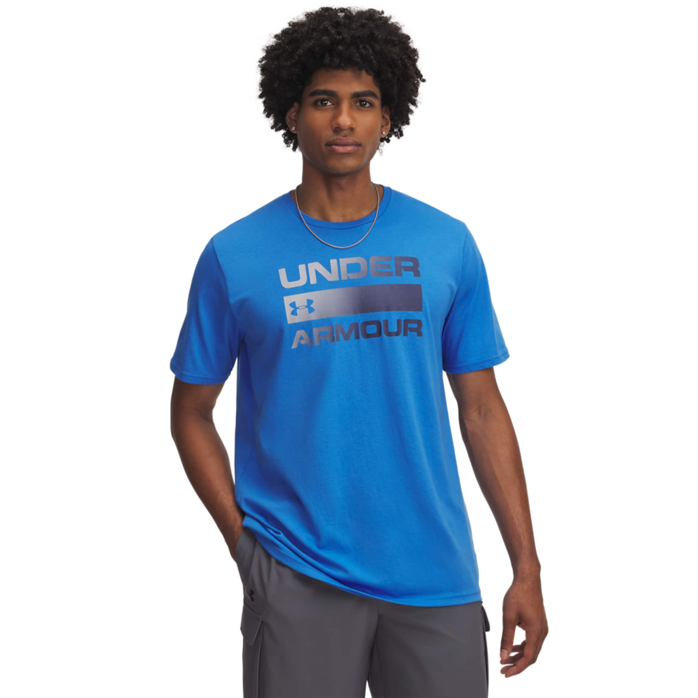 UNDER ARMOUR Funktionsshirt 'Team Issue' in Blau: Vorderseite