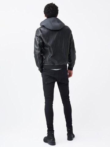 Salsa Jeans Between-Season Jacket 'UNITED KINGDOM' in Black: front