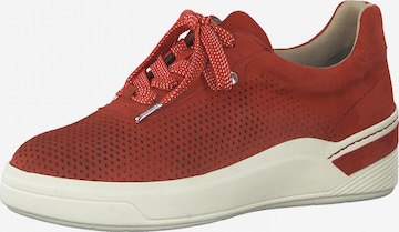 Tamaris Pure Relax Sneakers laag in Rood: voorkant