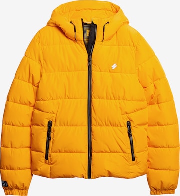 Superdry Winter Jacket in Yellow: front