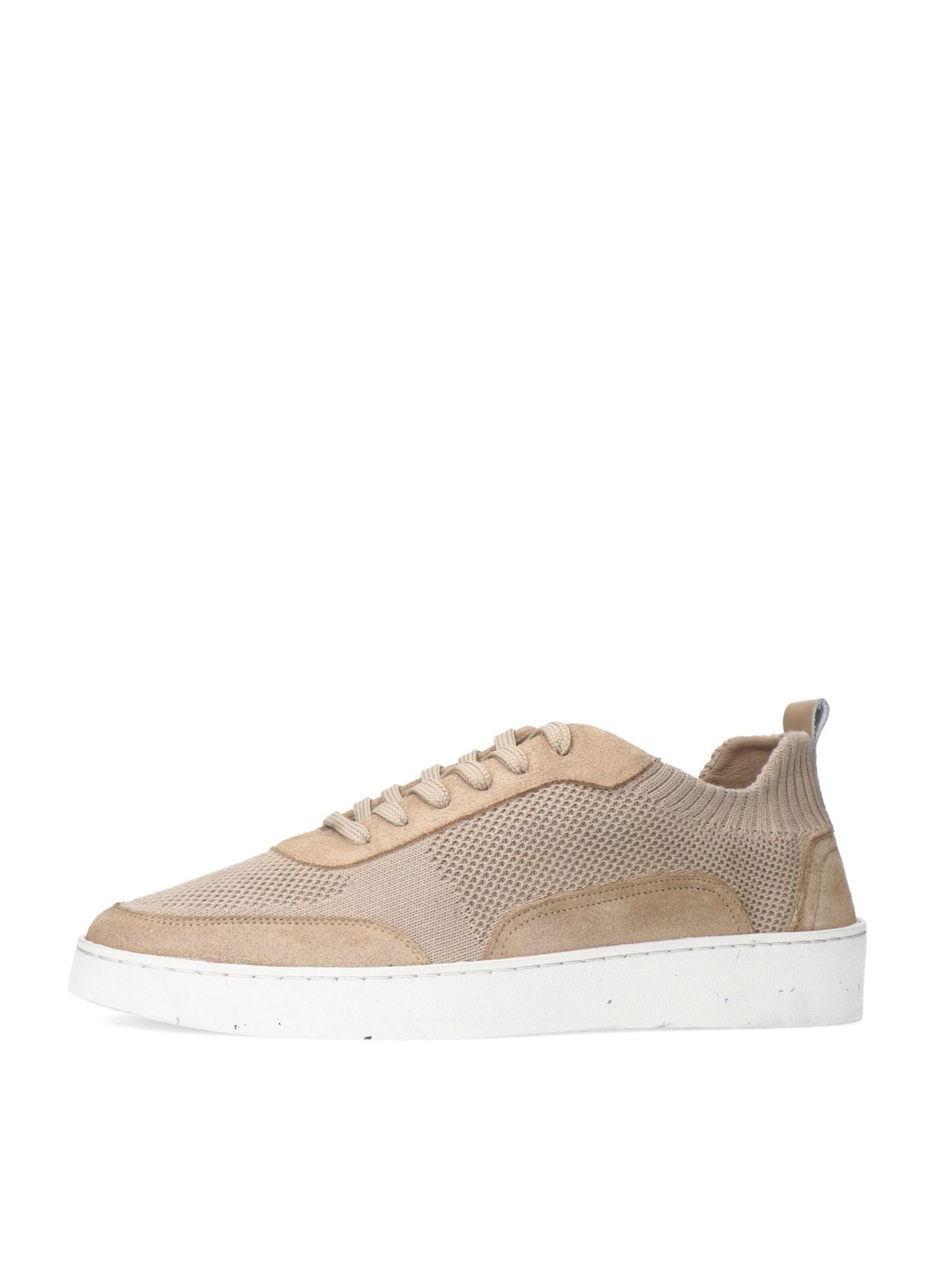 MANFIELD Sneakers laag in Beige: voorkant