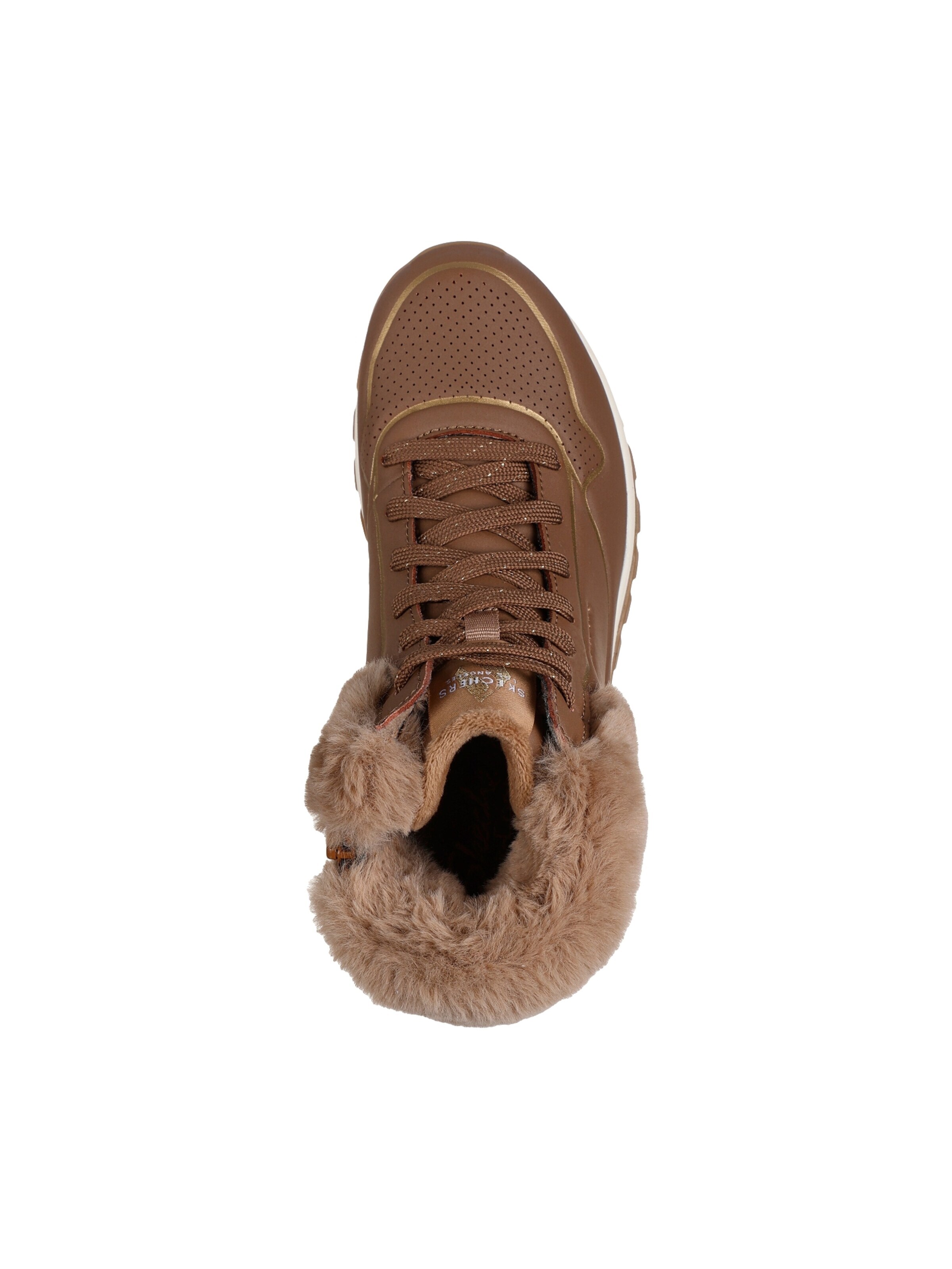 SKECHERS Sneakersy wysokie 'Skeckers Uno Rugged Fall Shimmer – Hohe Sneaker mit Schnürung' w kolorze brązowy
