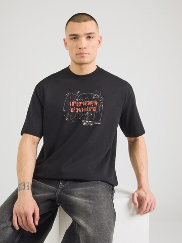 Tricou de la G-STAR pe negru: față