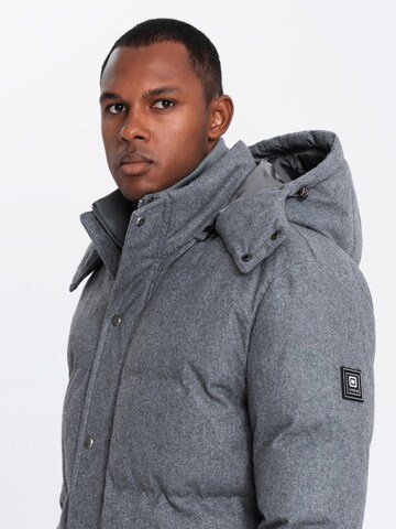 Ombre Winter jacket 'OM-JALJ-0201' in Grey