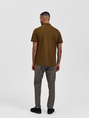 SELECTED HOMME T-Shirt 'Aze' in Grün